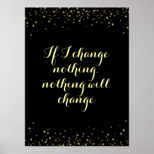 Skapa inspirationsoffert för positiv ändringsmotiv poster