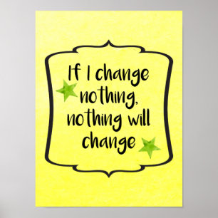 Skapa inspirationsoffert för positiv ändringsmotiv poster