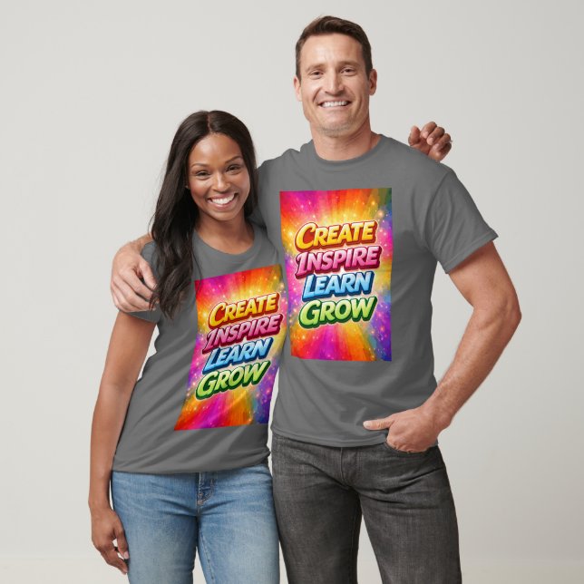 Skapa Inspirera Lär Växa T Shirt (Unisex)