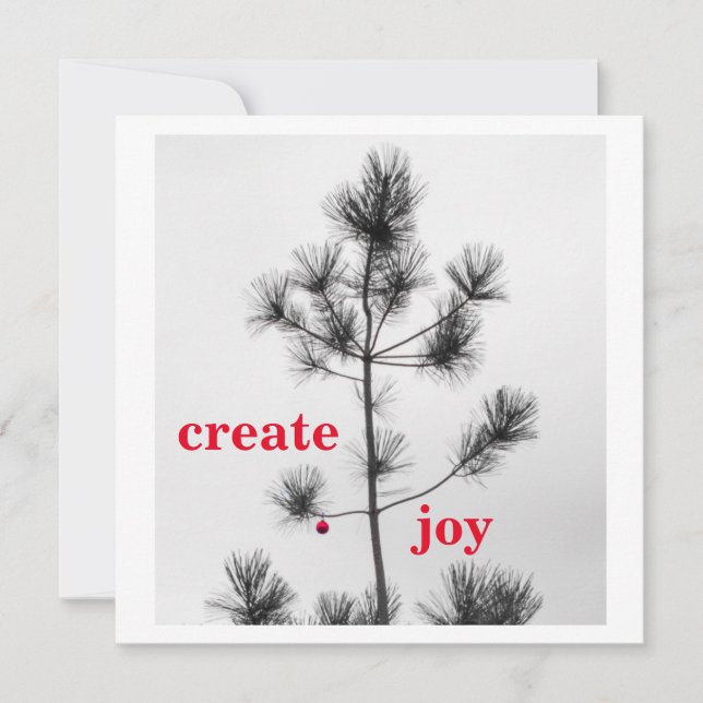 Skapa Jul-Helgdagarna Gräs Träd Ornament Inbjudningar (Framsida)