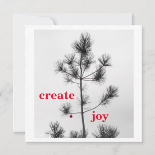 Skapa Jul-Helgdagarna Gräs Träd Ornament Inbjudningar