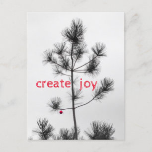 Skapa Jul-Helgdagarna Gräs Träd Ornament Vykort