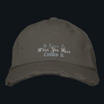 Skapa Kärlek Positive Quote Vintage Rosa Grått Broderad Keps<br><div class="desc">Personlig kärlek citat,  hippie stil vintage embroied baseball cap,  i nickel grått. En motiverande åtlöje och presentidé.</div>