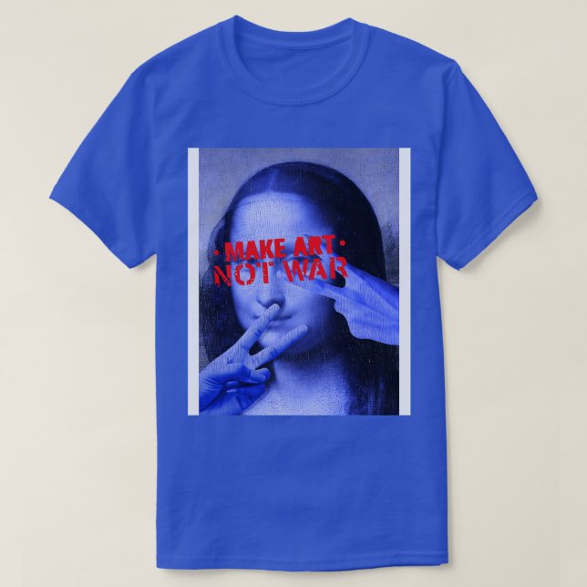 Skapa konst inte krig t shirt (Design framsida)
