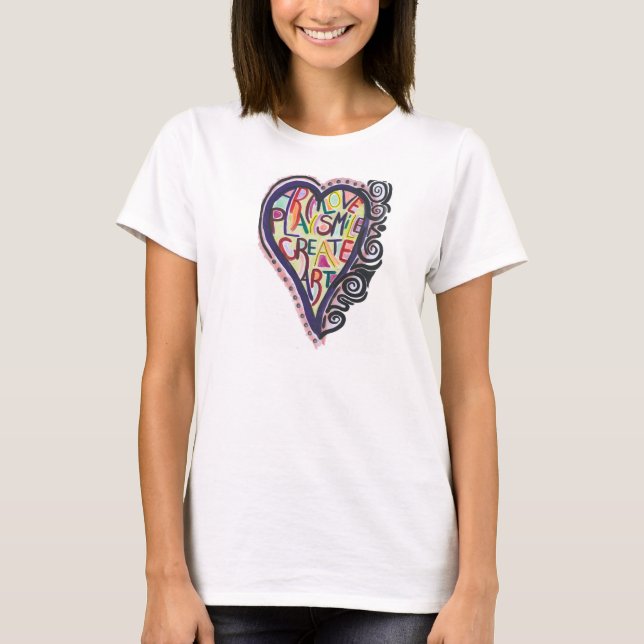 Skapa konst (LGSArt logotyp T) Tee (Framsida)