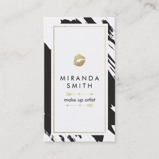 Skapa konstnär, Affärskort - Chic Bruschlinjer Tidsbeställning Kort