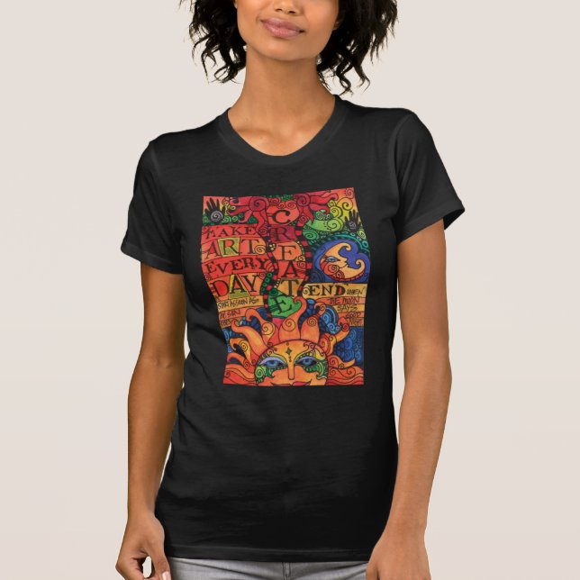 Skapa konsttshirten tee shirt (Framsida)
