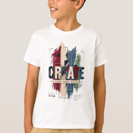 Skapa – Kreativt Motiverande Inspirerande Typograf T Shirt