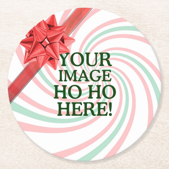 Skapa lätt ditt eget i en kliver har roligt underlägg papper rund (Framsidan)