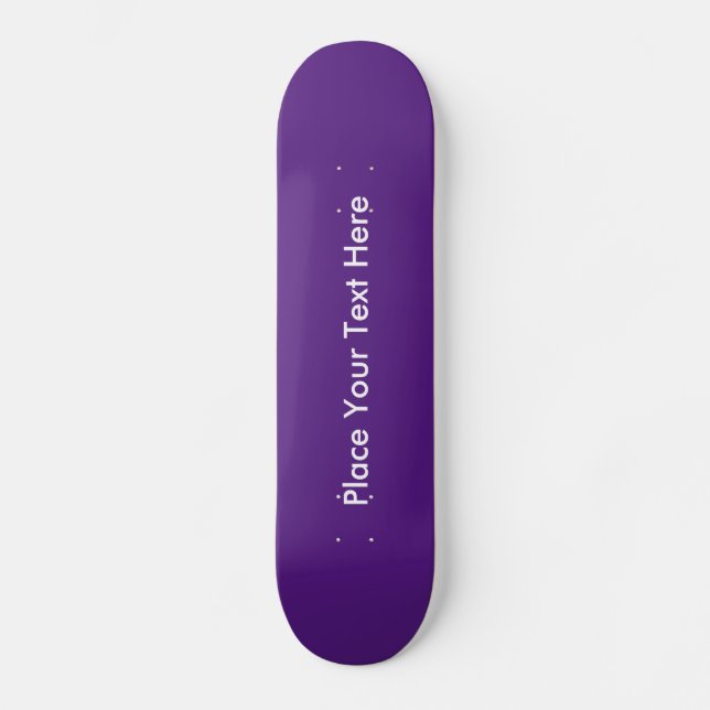 Skapa Lila för eget Anpassningsbar Mini Skateboard Bräda 18,5 Cm (Framsida)