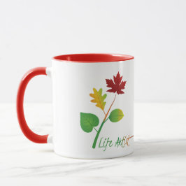 Skapa livskonst: Livet Artist Inspirational Slogan Mugg