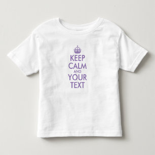 Skapa Lugn för egen Blek Lila Behålla T Shirt