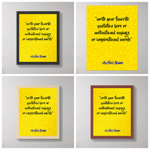 Skapa Lyxig Svart och Guld Citat Poster