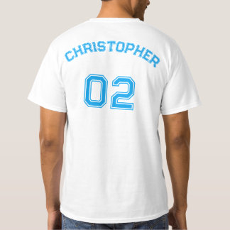 Skapa Manar Player Namn Jersey Number Värdebomull T Shirt