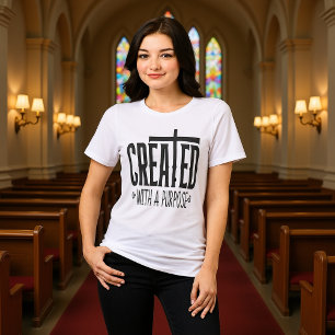 Skapa Med Ett Syfte Kristet Identitets-T-shirt T Shirt