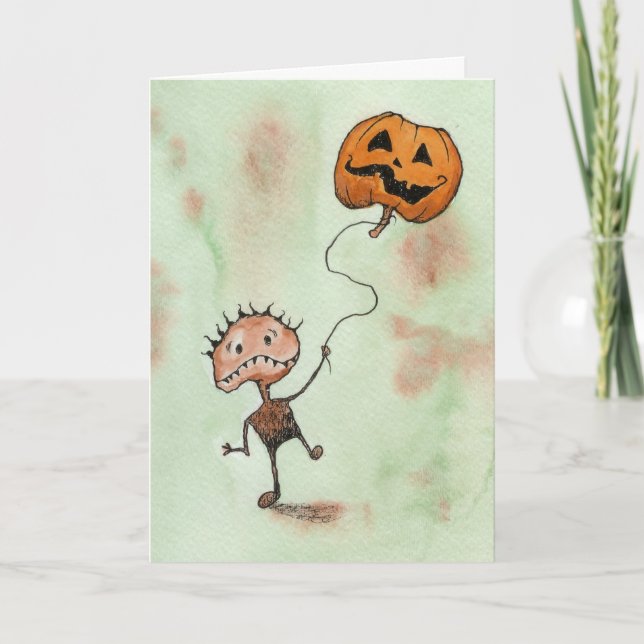 Skapa med Pumpkin Halloween-kort Kort (Framsida)