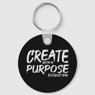 Skapa med Purpose Bible Gud Jesus Religiösa Chri Nyckelring
