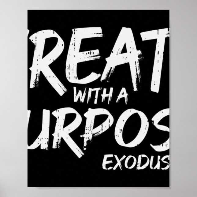 Skapa med Purpose Bible Gud Jesus Religiösa Chri Poster (Framsidan)