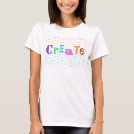 Skapa med Rainbow Polka dots Women's T-Shirt