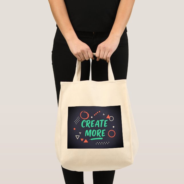 SKAPA MER Livsmedel Tote Bag Tygkasse (Framsida (produkt))