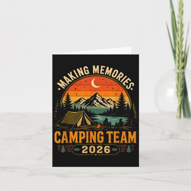 Skapa minnen campinglag 2026 matchande kort (Framsida)