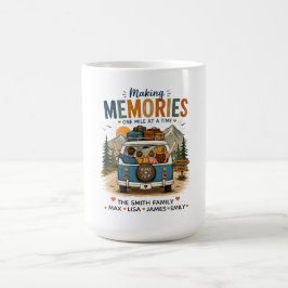 Skapa Minnen En Mil I Tag | Anpassad Familj Kaffemugg