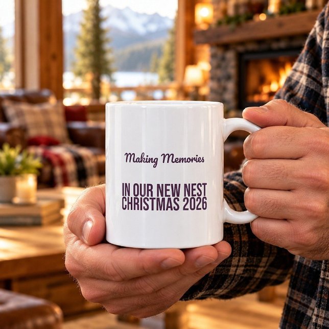 Skapa Minnen I Vår Nya Rede Jul 2026 Mugg (Skapare uppladdad)
