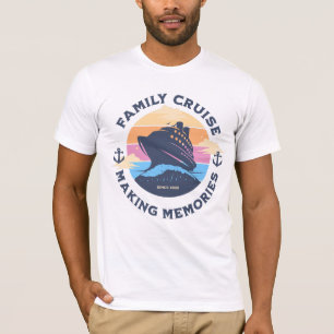 Skapa Minnen Nautisk Semester för Familjer T Shirt