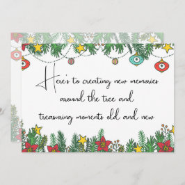 Skapa minnen runt Träd Julkort