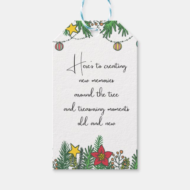 Skapa minnen runt Träd Presentetikett (Framsidan)