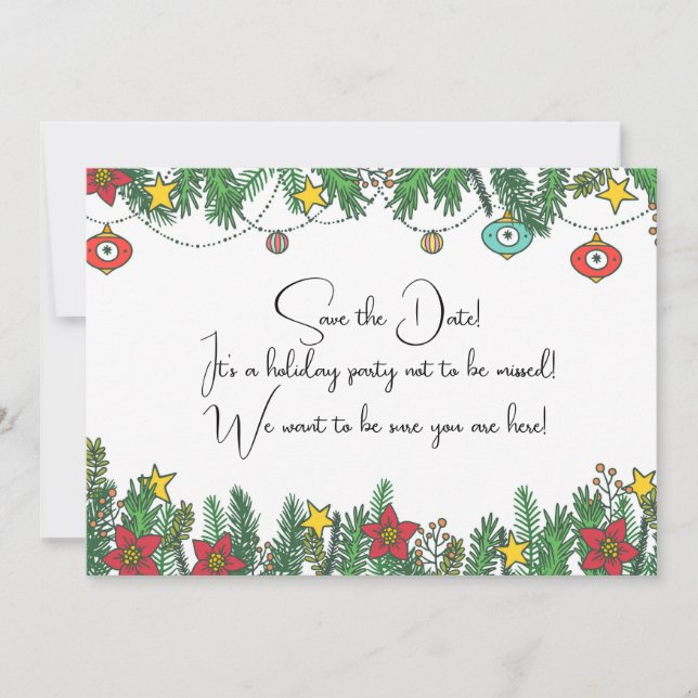 Skapa minnen runt Träd Spara Datumet (Framsida)