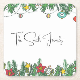 Skapa minnen runt Träd Underlägg Papper Kvadrat