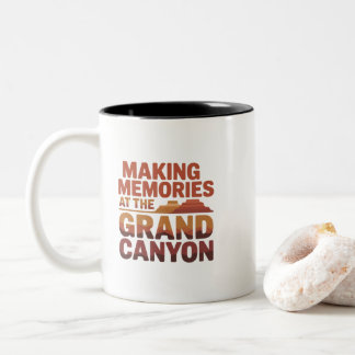 Skapa Minnen vid Grand Canyon Resa Två-Tonad Mugg