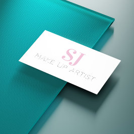 Skapa minsta monogramRosa för konstnärer Visitkort