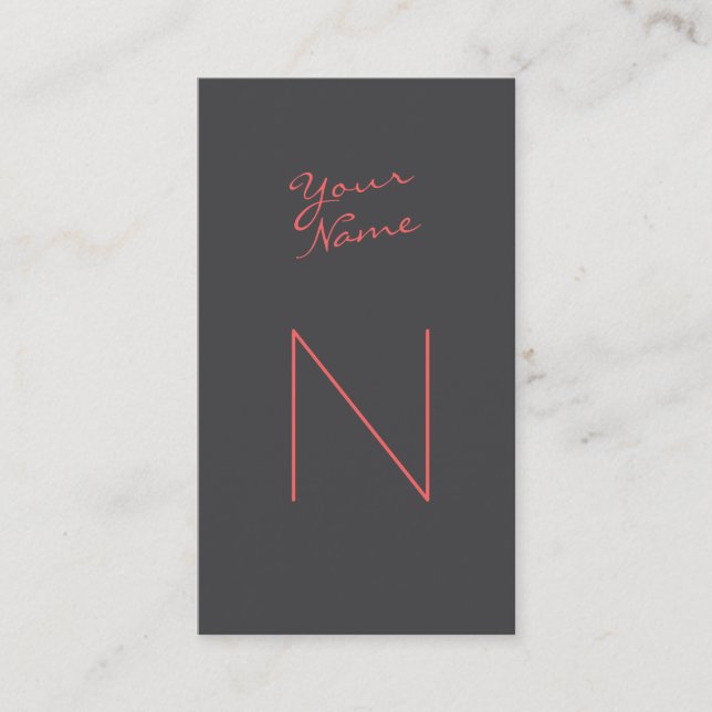 Skapa modernt skript visitkort (Framsida)