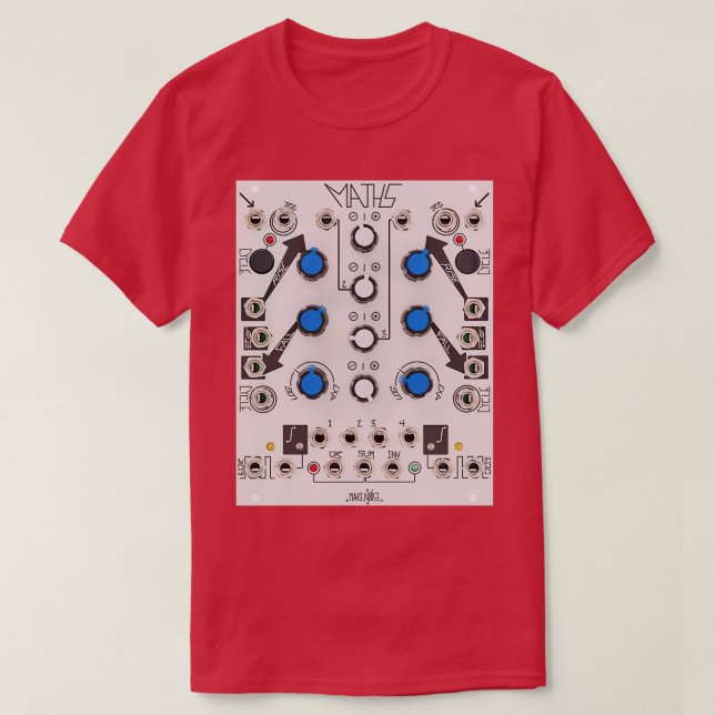 Skapa modulsyntet Noise Math Eurorack-syntet G T Shirt (Design framsida)