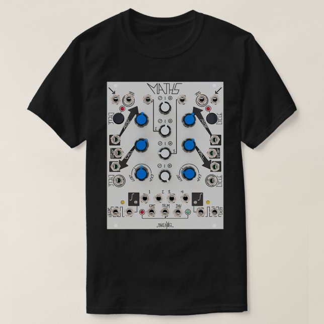 Skapa modulsyntet Noise Math Eurorack-syntet G T Shirt (Design framsida)