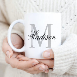 Skapa Monogram för eget namn Kaffemugg