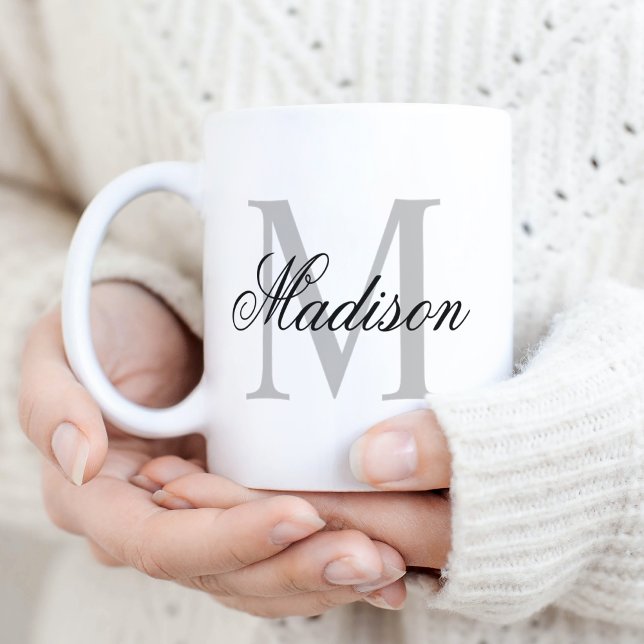 Skapa Monogram för eget namn Kaffemugg (Skapare uppladdad)