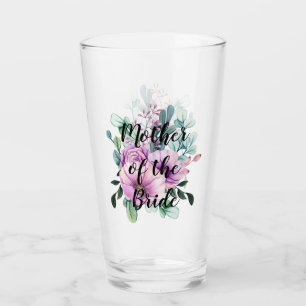 Skapa MOR i BRIDE GROOM Gift Named Blommigt Glaskopp