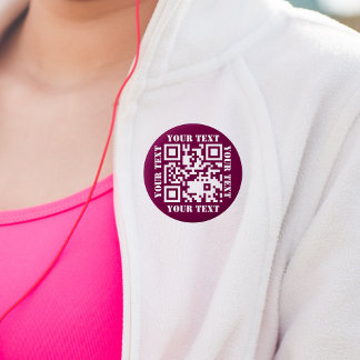 Skapa Mörk Rosa Rosa Webbplats URL Skanna mig QR-k Knapp