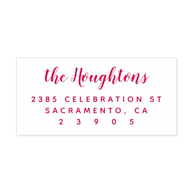 Skapa Namn-skriptReturadress Självfärgande Stämpel (Design)