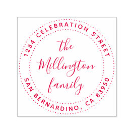 Skapa Namn-skriptReturadressen i din egen familj Självfärgande Stämpel