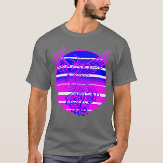 Skapa ny Phoenix- och Retro-soluppseendekonst T Shirt