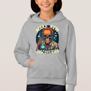 Skapa nya upptäckter - Mad Scientist Skull Art T Shirt