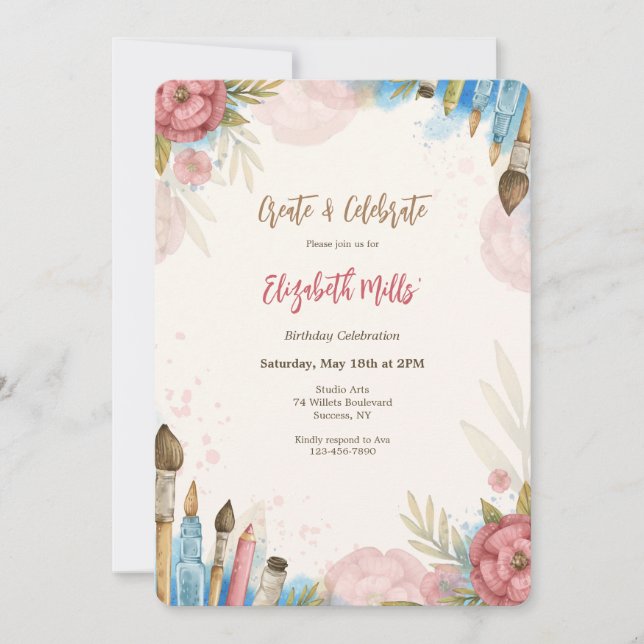 Skapa och fira inbjudningar (Framsida)