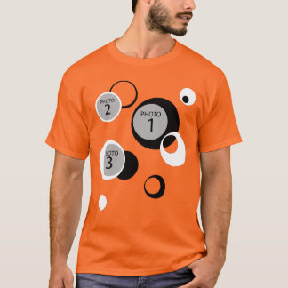 Skapa Originalmall 3 ROUND PHOTO BUBBLES T Shirt