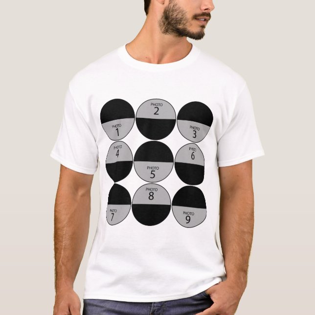 Skapa ORIGINALMALL 9-foto T Shirt (Framsida)
