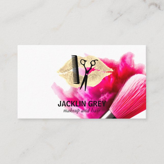 Skapa pensel | skönhet lojalitetskort (Framsida)