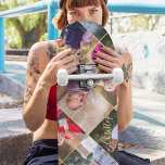 Skapa Personlig 5 Photo Collage Guld Monogram Mini Skateboard Bräda 18,5 Cm<br><div class="desc">Skapa din egen anpassningsbar, personlig, coola, snyggt, elegant faux typography-skript i guld, bästa möjliga kvalitet för hård sten-modelltävling med 5 bildskärmsskivor. Om du vill anpassa kan du lägga till 5 av din favoritfamilj / ditt favoritpar / par / ungar / baby / husdjur / resefoton och skriva in ditt namn...</div>